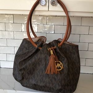 Brown Michelle Kors purse